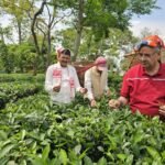 गणेश जोशी ने हाथीकुली चाय बागान में श्रमिकों संग बिताए यादगार पल