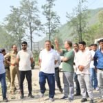 गणेश जोशी ने आपदा प्रभावित सरखेत क्षेत्र में सुरक्षा व्यवस्था का निरीक्षण किया