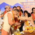 नाइन पाम वेडिंग प्वाइंट में श्रीमद्भागवत कथा के समापन कार्यक्रम में पहुंचेसैनिक कल्याण मंत्री गणेश जोशी